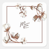 Waterverf katoen Monogram Trouw envelop zegels (Voorkant)