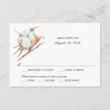 Waterverf Katoen Plant | Bruiloft RSVP