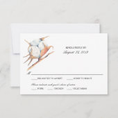 Waterverf Katoen Plant | Bruiloft RSVP (Voorkant)