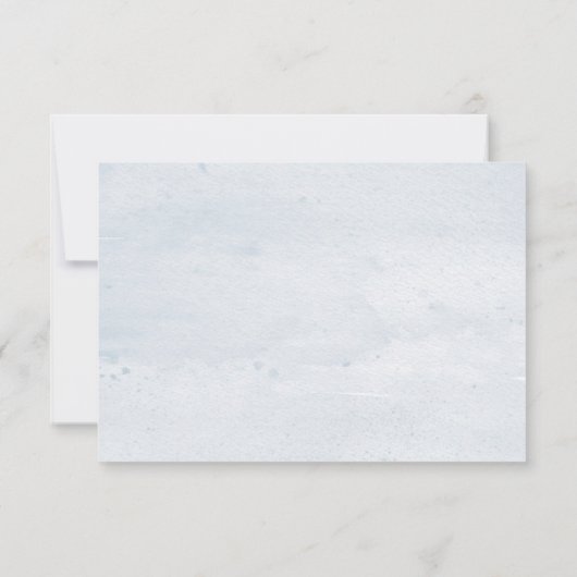 Waterverf Katoen Plant | Bruiloft RSVP (Achterkant)