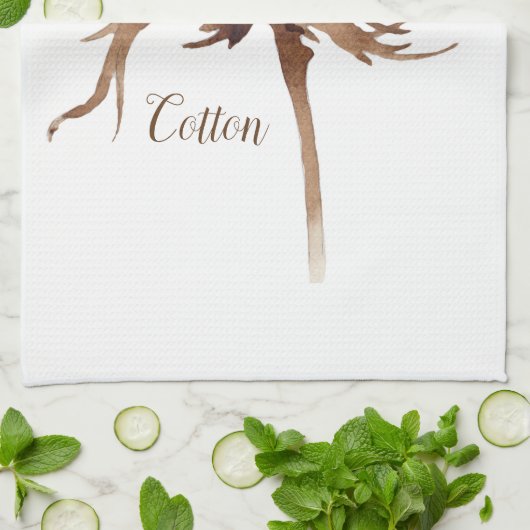 Waterverf katoenventilator theedoek (Gevouwen)