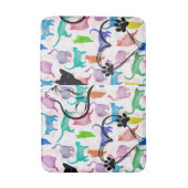 Waterverf Katten Badmat (Voorkant Verticaal)