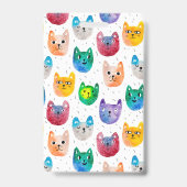 Waterverf katten en vrienden badge (Achterkant)