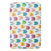 Waterverf katten en vrienden badmat (Voorkant Verticaal)
