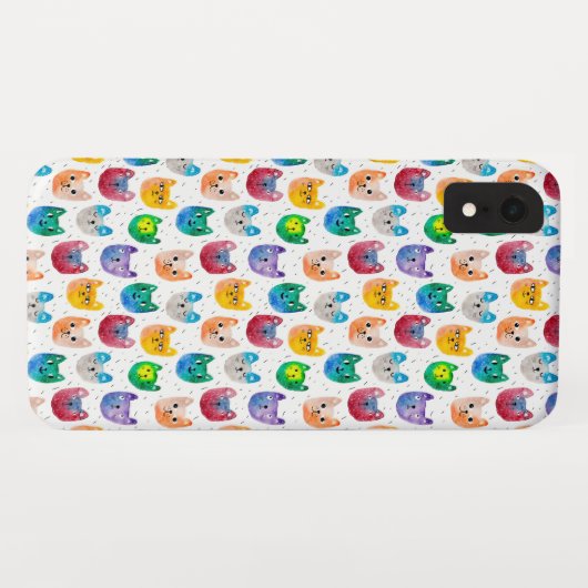 Waterverf katten en vrienden Case-Mate iPhone case (Achterkant (horizontaal))