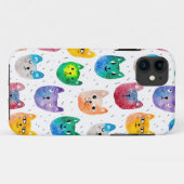 Waterverf katten en vrienden Case-Mate iPhone case (Achterkant (horizontaal))