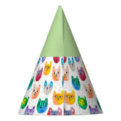 Waterverf katten en vrienden feesthoedjes (Achterkant)