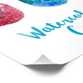 Waterverf katten en vrienden foto afdruk (Hoek)