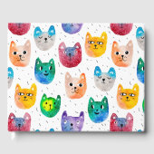 Waterverf katten en vrienden gastenboek (Voorkant)