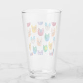 Waterverf katten en vrienden glas (Achterkant)