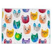 Waterverf katten en vrienden groot cadeauzakje (Achterkant)