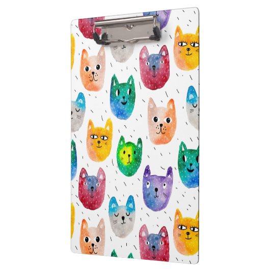 Waterverf katten en vrienden klembord (Links)