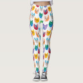 Waterverf katten en vrienden leggings (Voorkant)