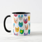 Waterverf katten en vrienden mok (Links)