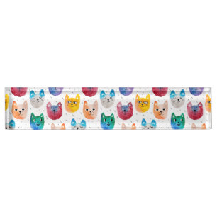 Waterverf katten en vrienden naambordje