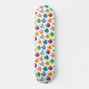 Waterverf katten en vrienden persoonlijk skateboard
