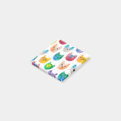Waterverf katten en vrienden post-it® notes (Schuin)