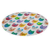 Waterverf katten en vrienden snijplank (Hoek)