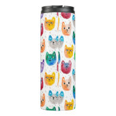 Waterverf katten en vrienden thermosbeker (Achterkant)