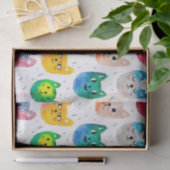 Waterverf katten en vrienden tissuepapier (Geschenk)