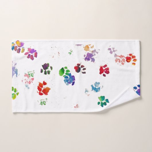 Waterverf Katten Handdoek (Handdoek)