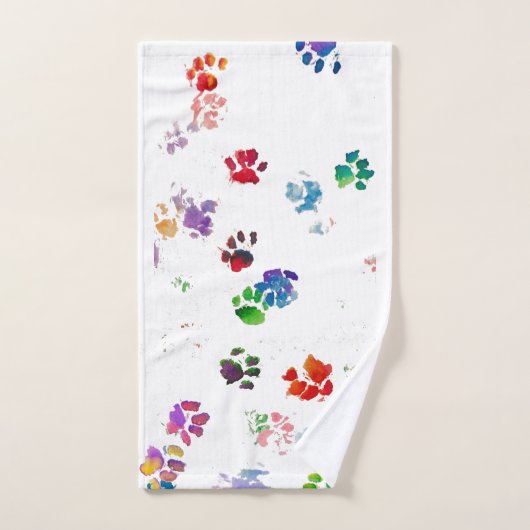Waterverf Katten Handdoek (Handdoek)