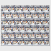 Waterverf katten in sneeuwvlokken cadeaupapier (Vlak)