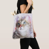 Waterverf Katten Tote Bag (Dichtbij)