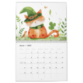 Waterverf Kattenillustraties Whimsical Feline Kalender (Mar 2027)