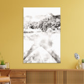 Waterverf Kayak Canvas afdrukken (Insitu (Woonkamer))