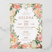 Waterverf Keel Vrijgezellenfeest van voorspelde do Folie Uitnodiging (Voorkant)