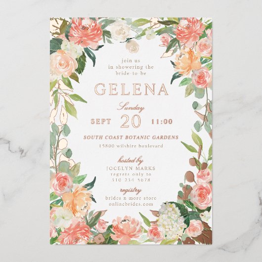 Waterverf Keel Vrijgezellenfeest van voorspelde do Folie Uitnodiging (Voorkant)