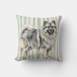 Waterverf Keeshond Hond Worp Kussen