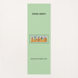 Waterverf Keniaanse hartverwarmende dans Yogamat