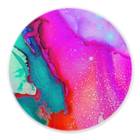 Waterverf Keramische Knop (Voorkant)