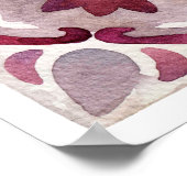 Waterverf keramische tegels collectie. Vierkant vi Poster (Hoek)