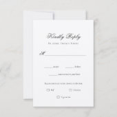 Waterverf Kerk bruiloft RSVP Kaart (Voorkant)