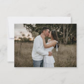 Waterverf Kerk Locatie illustratie Huwelijk Save The Date (Achterkant)