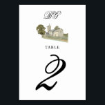 Waterverf Kerk Traditioneel Monogram Huwelijk Kaart<br><div class="desc">Een minimalistisch waterverf kerk bruiloft ontwerp. Een traditioneel kerkontwerp dat gebruik maakt van een elegante klassieke typografie en kalligrafie. Een charmant Christelijk kerkmonogram ontwerp met moderne stijlvolle typografie. Een elegante traditionele kerk thema trouwtafel nummer ontwerp met moderne elementen. Bijpassende huwelijksuitnodigingen en andere briefpapier items zijn ook beschikbaar. Pas het nummer...</div>