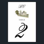 Waterverf Kerk Traditioneel Monogram Huwelijk Kaart<br><div class="desc">Een minimalistisch waterverf kerk bruiloft ontwerp. Een traditioneel kerkontwerp dat gebruik maakt van een elegante klassieke typografie en kalligrafie. Een charmant Christelijk kerkmonogram ontwerp met moderne stijlvolle typografie. Een elegante traditionele kerk thema trouwtafel nummer ontwerp met moderne elementen. Bijpassende huwelijksuitnodigingen en andere briefpapier items zijn ook beschikbaar. Pas het nummer...</div>