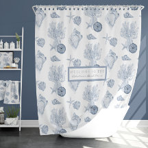 Waterverf Kerkoraal Starfish Blue in White