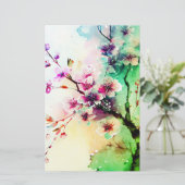 Waterverf kerry Blossom Soap Wrap Paper (Staand voorkant)