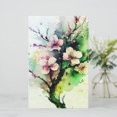 Waterverf kerry Blossom Soap Wrap Paper (Staand voorkant)