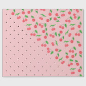 waterverf kerry zwarte polka - puntenpatroon cadeaupapier (Vlak)