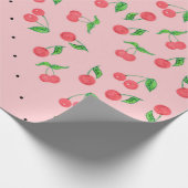 waterverf kerry zwarte polka - puntenpatroon cadeaupapier (Hoek)