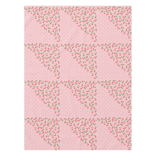 waterverf kerry zwarte polka - puntenpatroon tafelkleed (Voorkant)