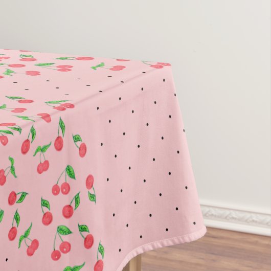 waterverf kerry zwarte polka - puntenpatroon tafelkleed (Voorbeeld)