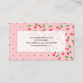 waterverf kerry zwarte polka - puntenpatroon visitekaartje (Achterkant)