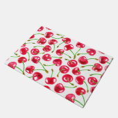 Waterverf kersen patroon deurmat (Schuin)