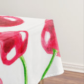 Waterverf kersen patroon tafelkleed (Voorbeeld)